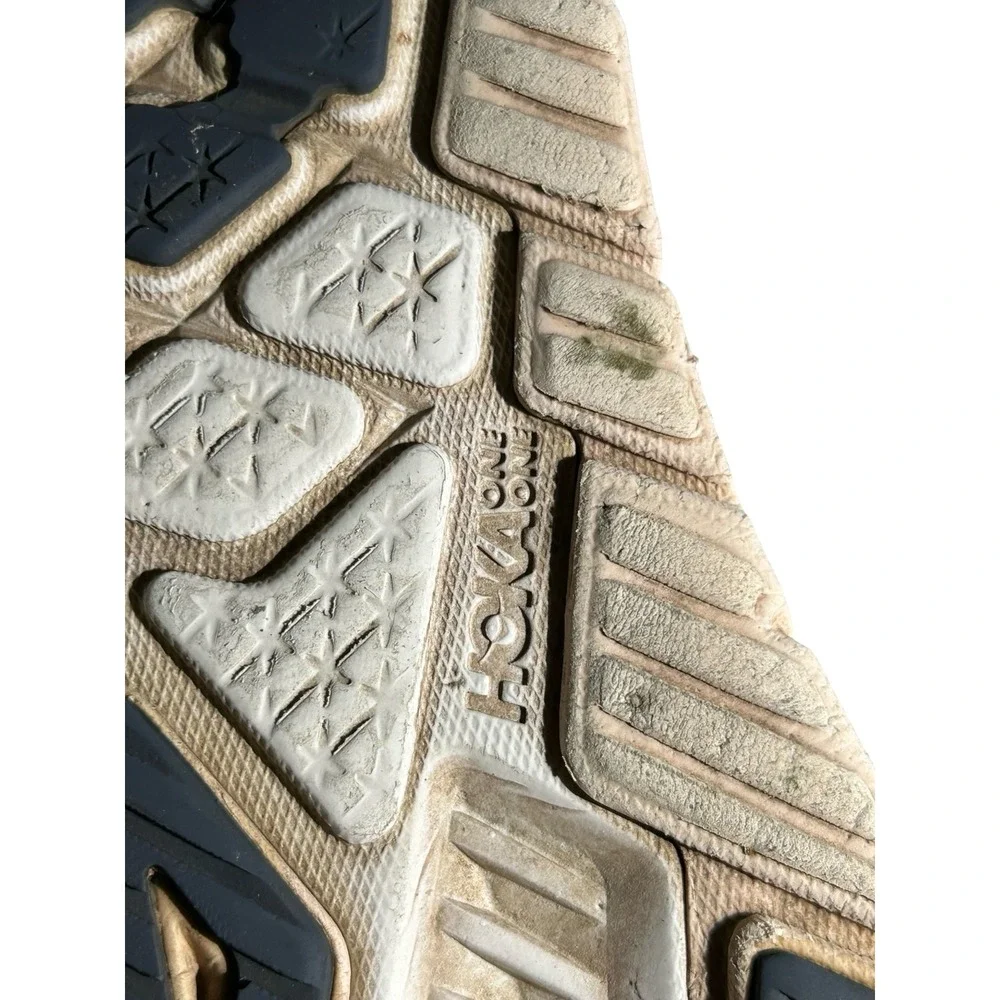 Hoka Arahi 5 Blue Tan Stability Running Shoes Womens 9.5B 1115012-BFLG